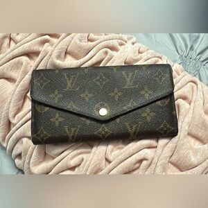 Louis Vuitton Signature Monogram Button-Snap Wallet